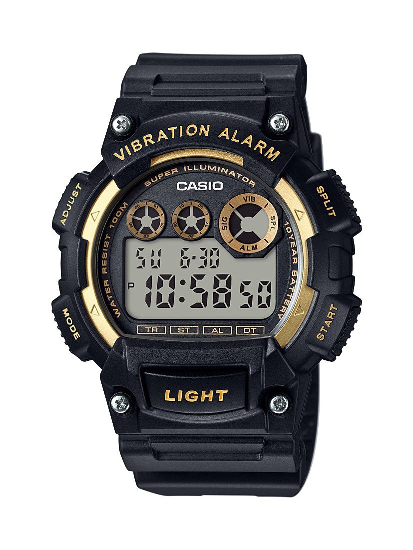 Casio Black and Gold Men's Watch W735-1A2 Watches Casio 