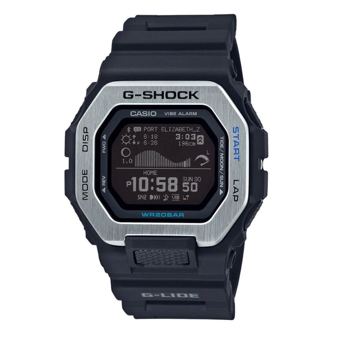 Casio G-Shock G-Lide Black Digital Watch GBX100-1D Watches Casio 