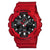 Casio G-Shock Black Analog-Digital Red Watch GA100B-4A