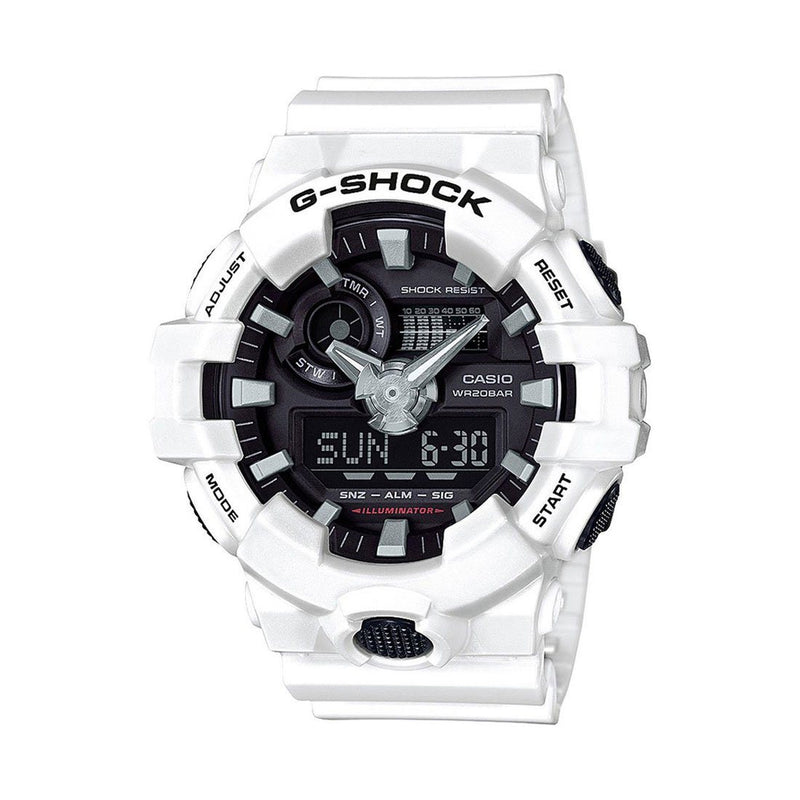 Casion G-Shock GA700 Series White Digital & Analog Watch GA-700-7ADR Watches Casio 