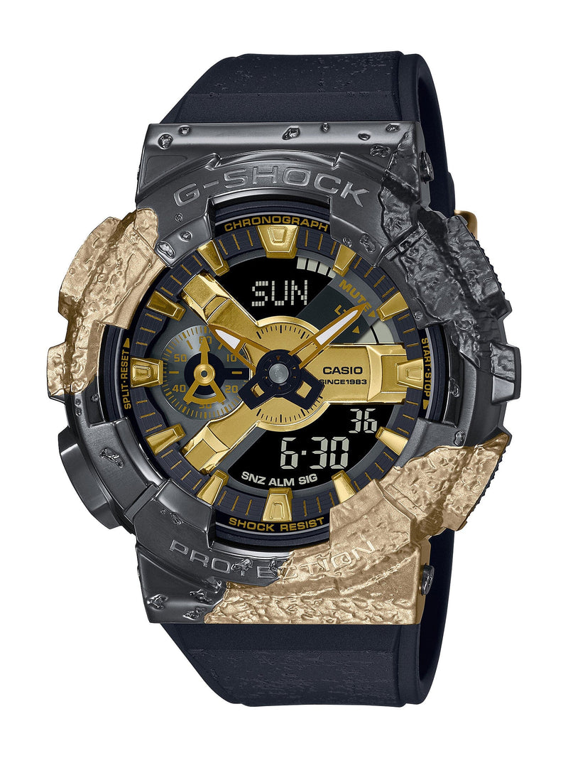Casio G Shock 40th Anniversary Adventurer's Stone Black and Gold Watch GM114GEM-1A9 Watches Casio 