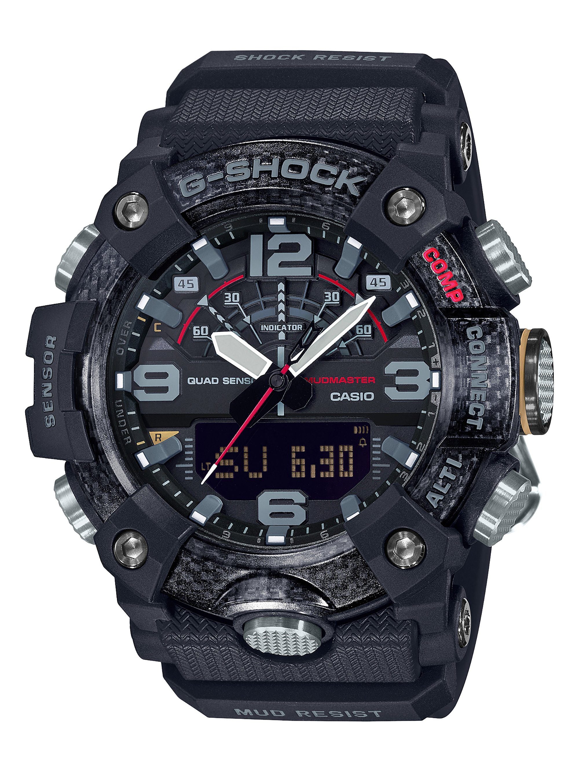 CASIO G SHOCK MASTER OF G MUDMASTER BLACK FACE CASE DIG ANA Watches Casio 