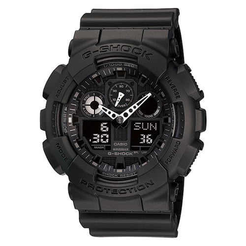 Casio G-Shock Ana-Digital Black Resin Watch GA100-1A1 Watches Casio 