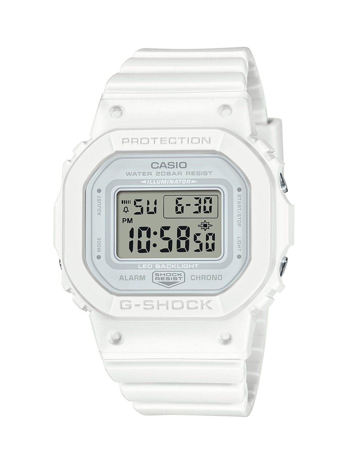 Casio G Shock S Series White Digital Watch GMDS5600BA-7D Watches Casio 