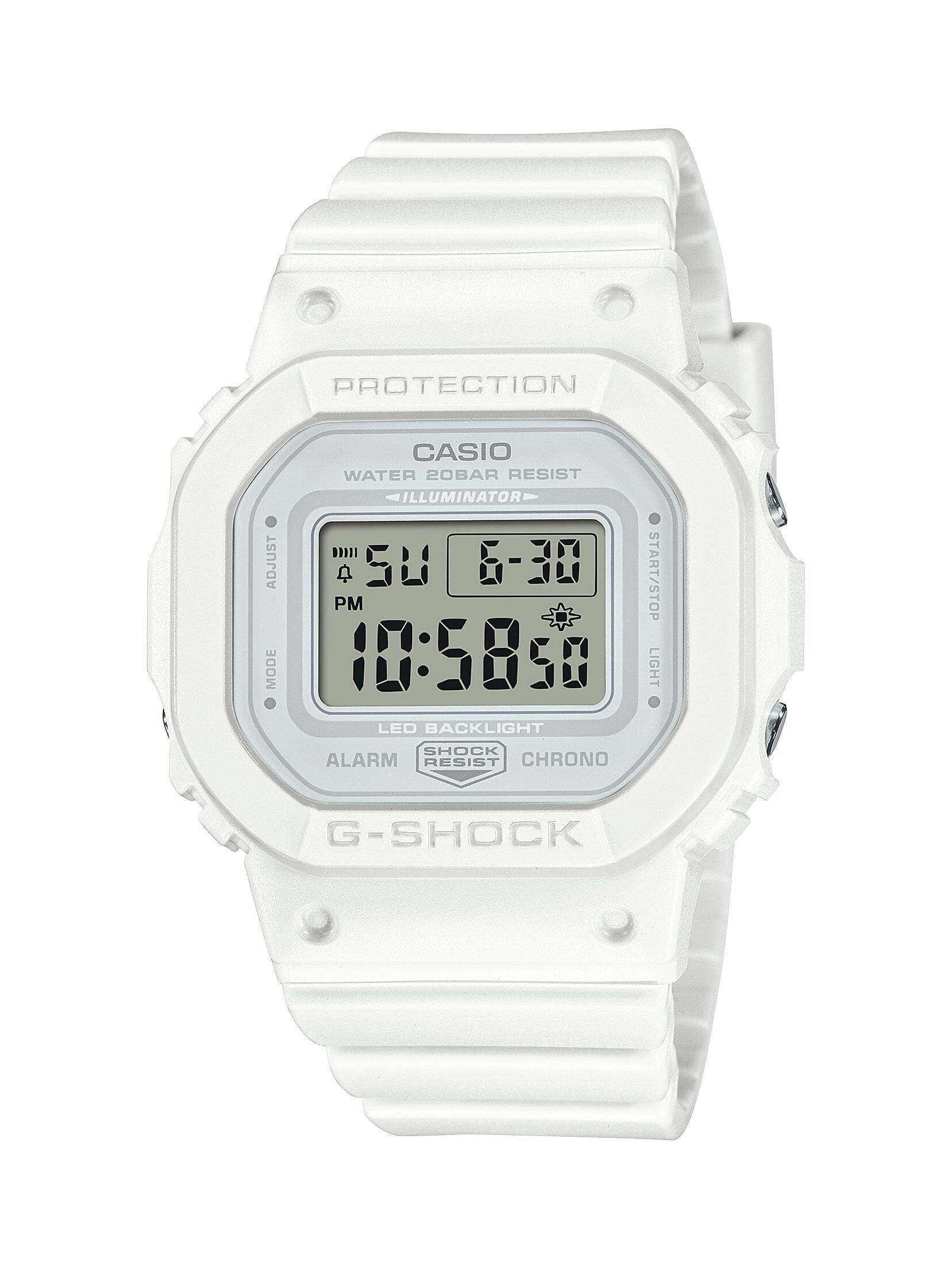 Casio G Shock S Series White Digital Watch GMDS5600BA-7D Watches Casio 