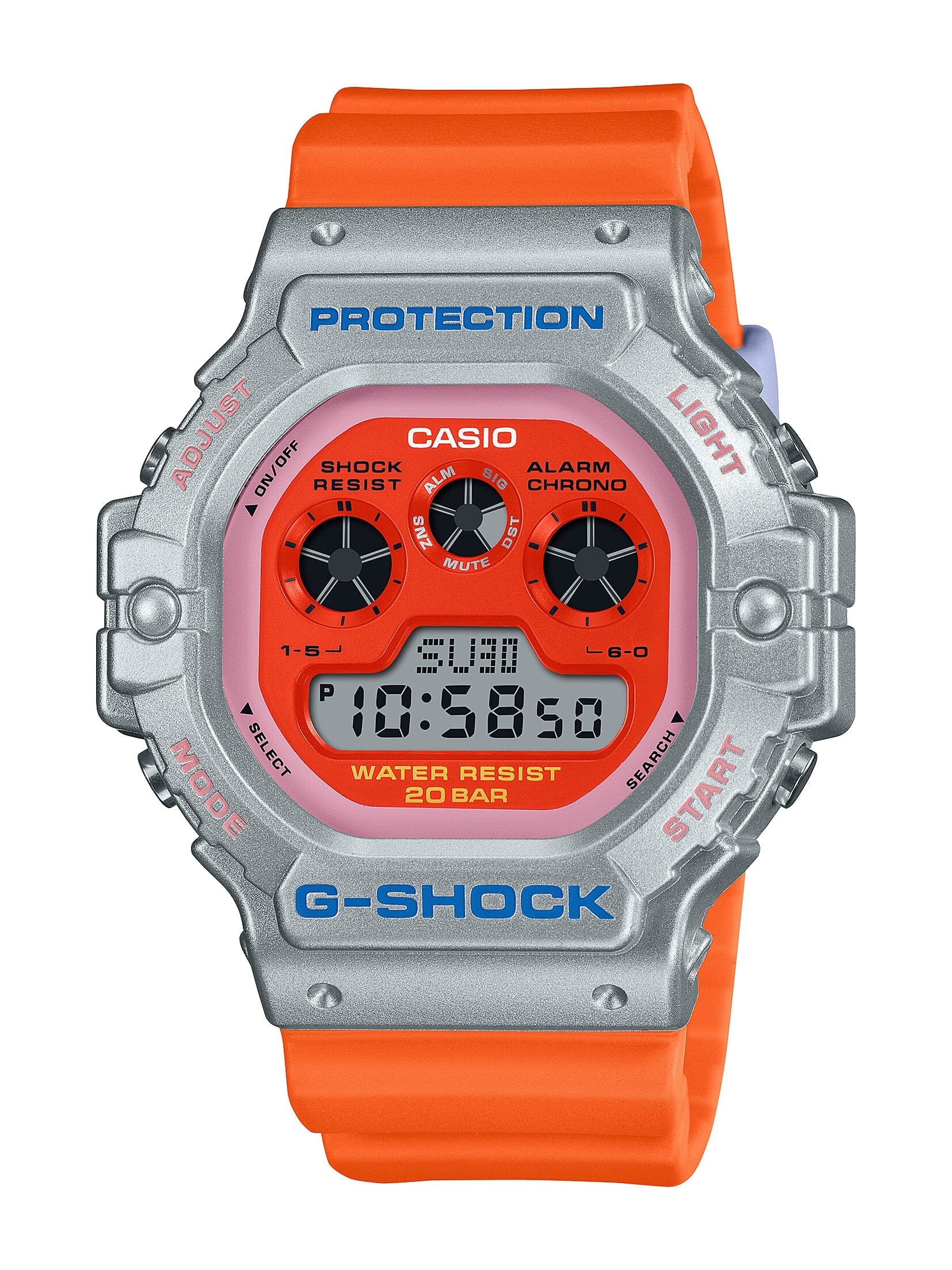 Casio G Shock Orange Digital Watch DW5900EU-8A4 Watches Casio 