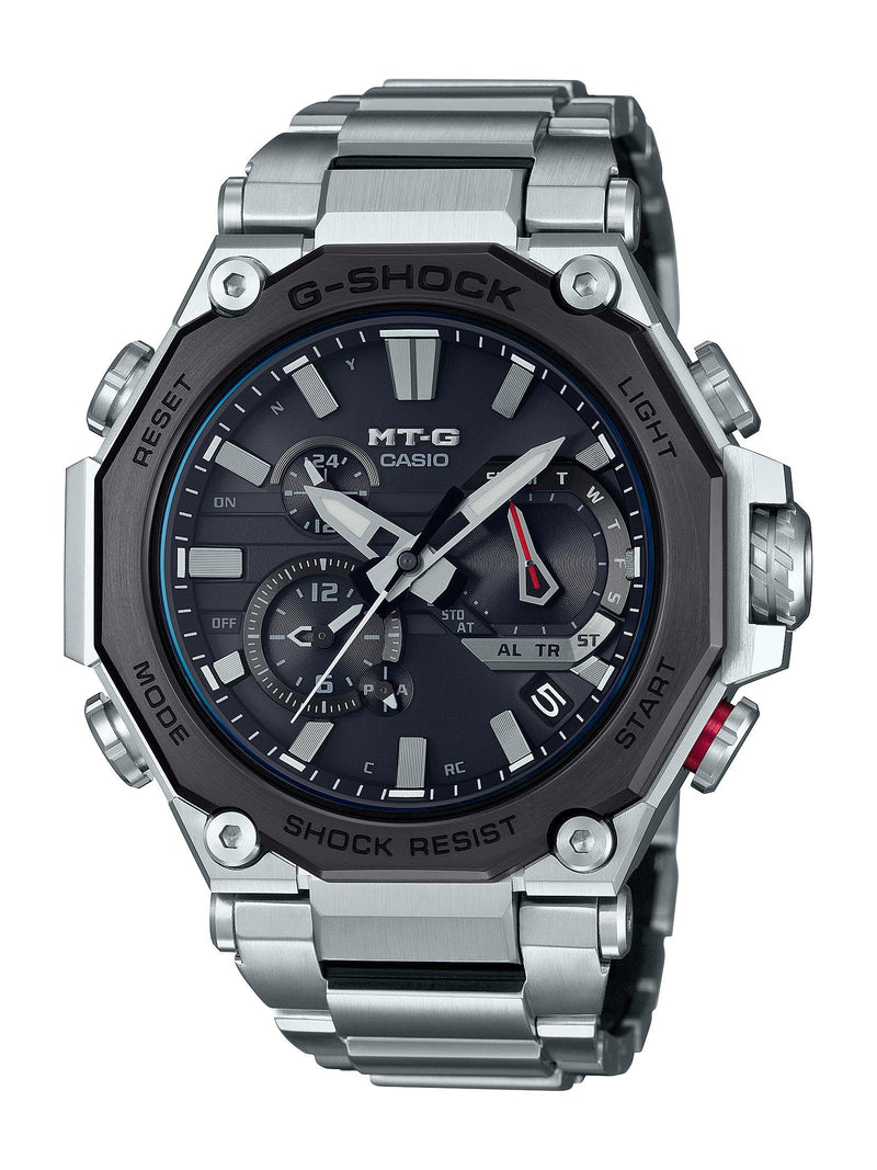 Casio G-Shock MT-G Bluetooth Solar Wave Septor Silver Watch MTG-B2000D-1ADR Watches Casio 