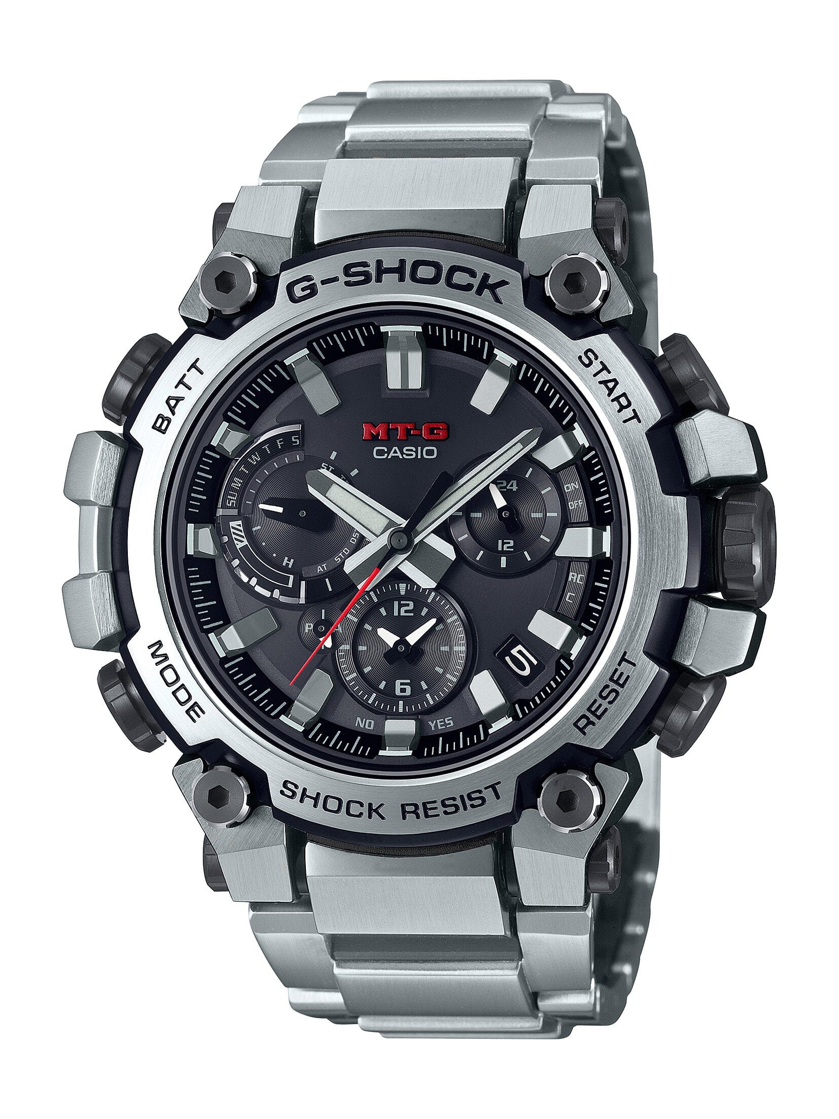 Casio G Shock MT-G Black and Silver Men's Watch MTG-B3000D-1A Watches Casio 