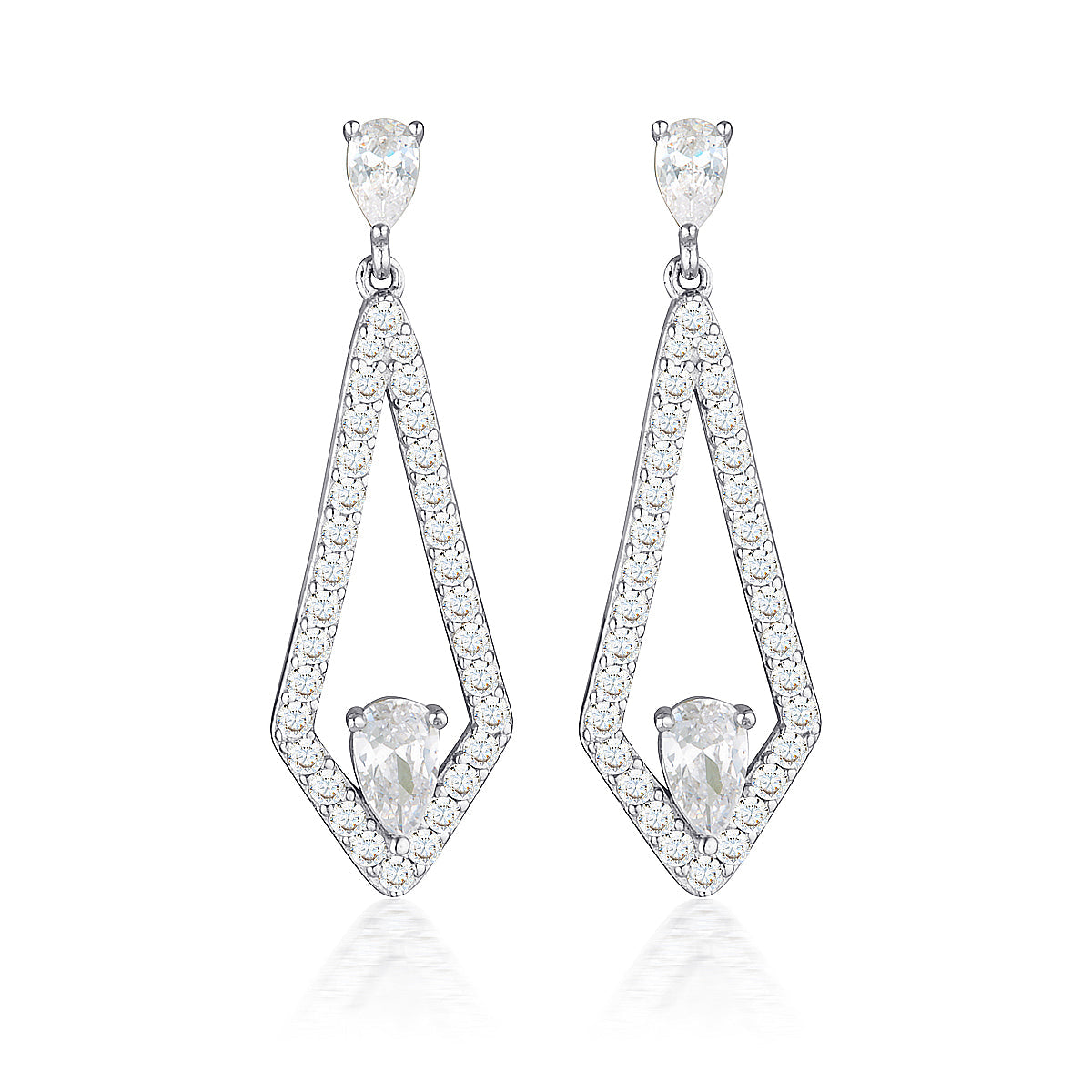 GEORGINI REFLECTION EVOKE EARRINGS SILVER Georgini 