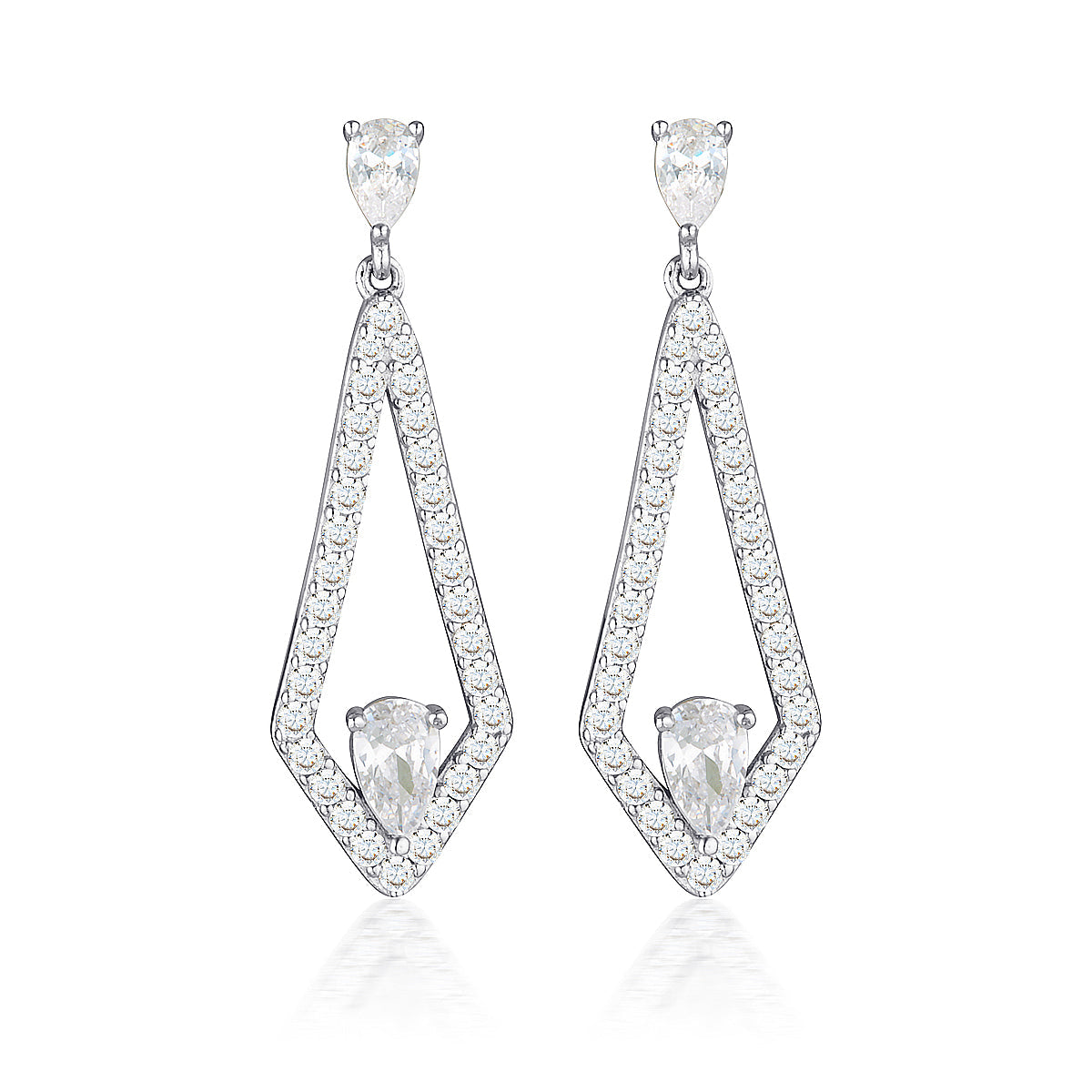 GEORGINI REFLECTION EVOKE EARRINGS SILVER Georgini 