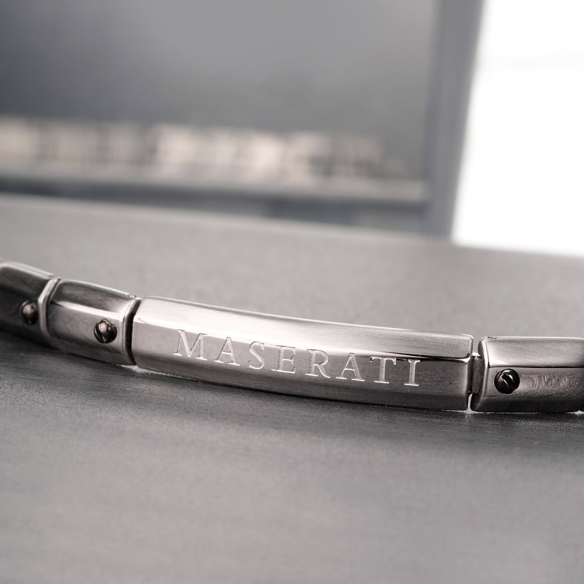 Maserati Jewels Men's Silver Bracelet Bevilles Jewellers 
