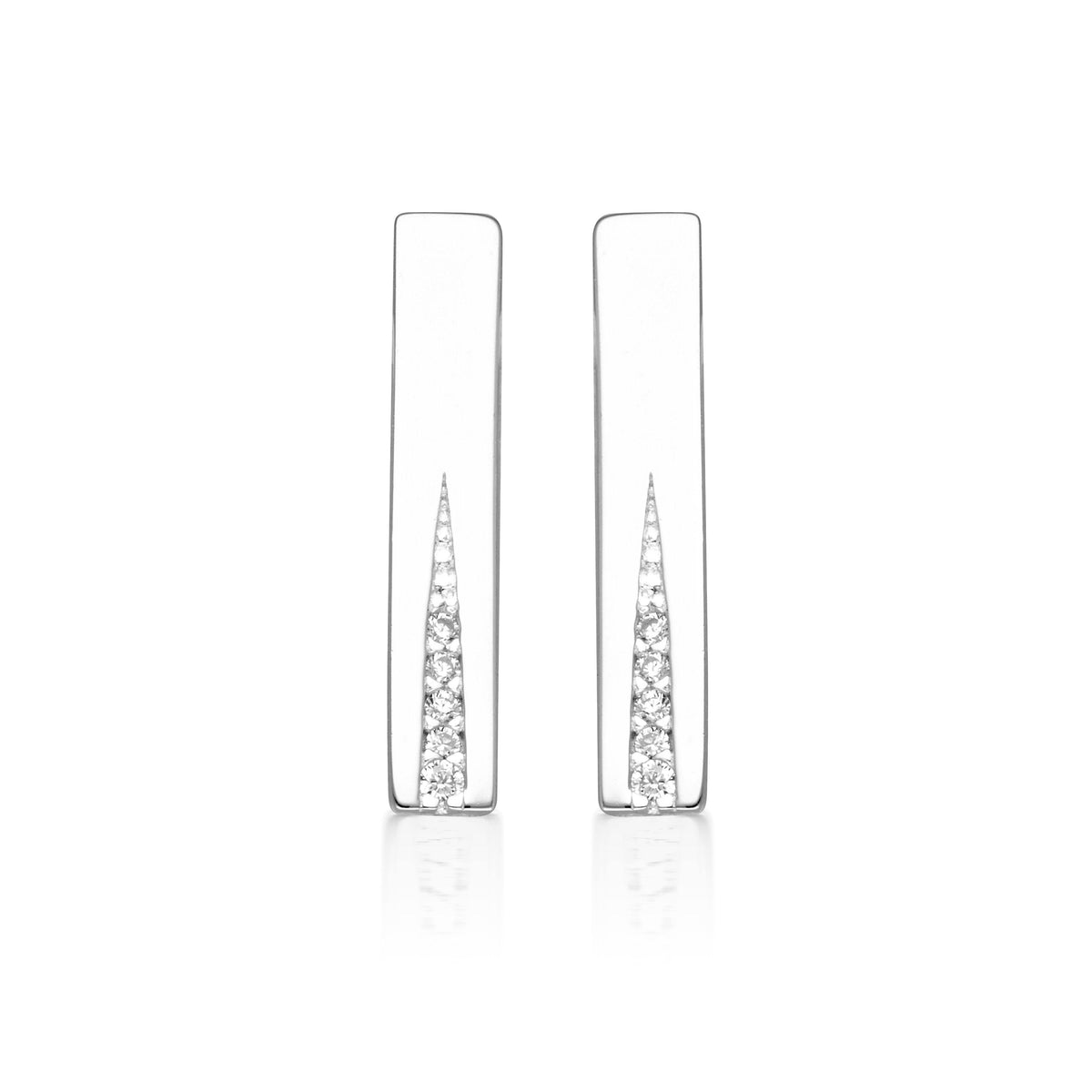 GEORGINI THE LAYERED EDIT GILDED EARRINGS SILVER Bevilles Jewellers 