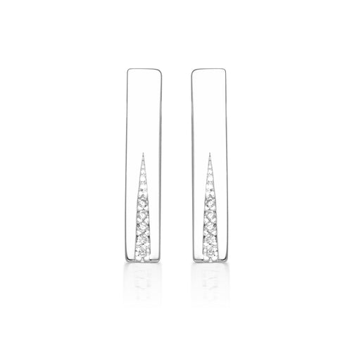 GEORGINI THE LAYERED EDIT GILDED EARRINGS SILVER Bevilles Jewellers 