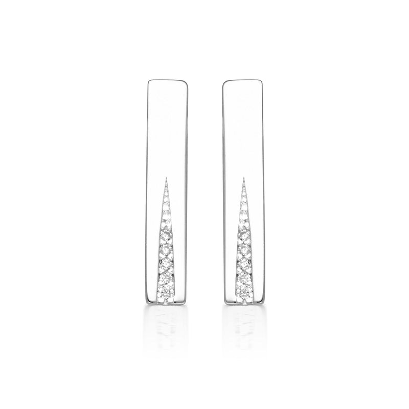 GEORGINI THE LAYERED EDIT GILDED EARRINGS SILVER Bevilles Jewellers 