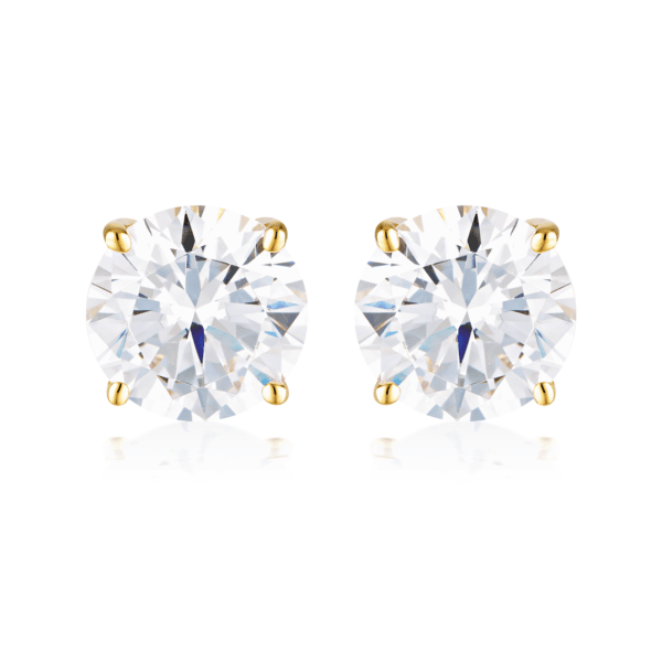 GEORGINI 9MM ROUND STUD GOLD IE112G Earrings Georgini 