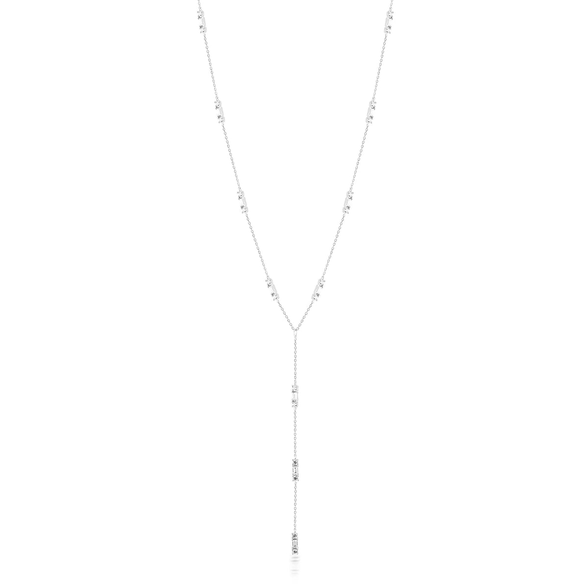 GEORGINI THE LAYERED EDIT TOLU NECKLACE SILVER Bevilles Jewellers 