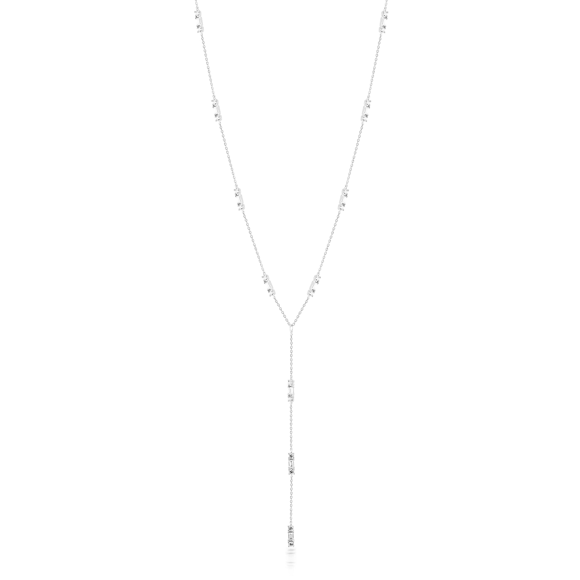 GEORGINI THE LAYERED EDIT TOLU NECKLACE SILVER Bevilles Jewellers 