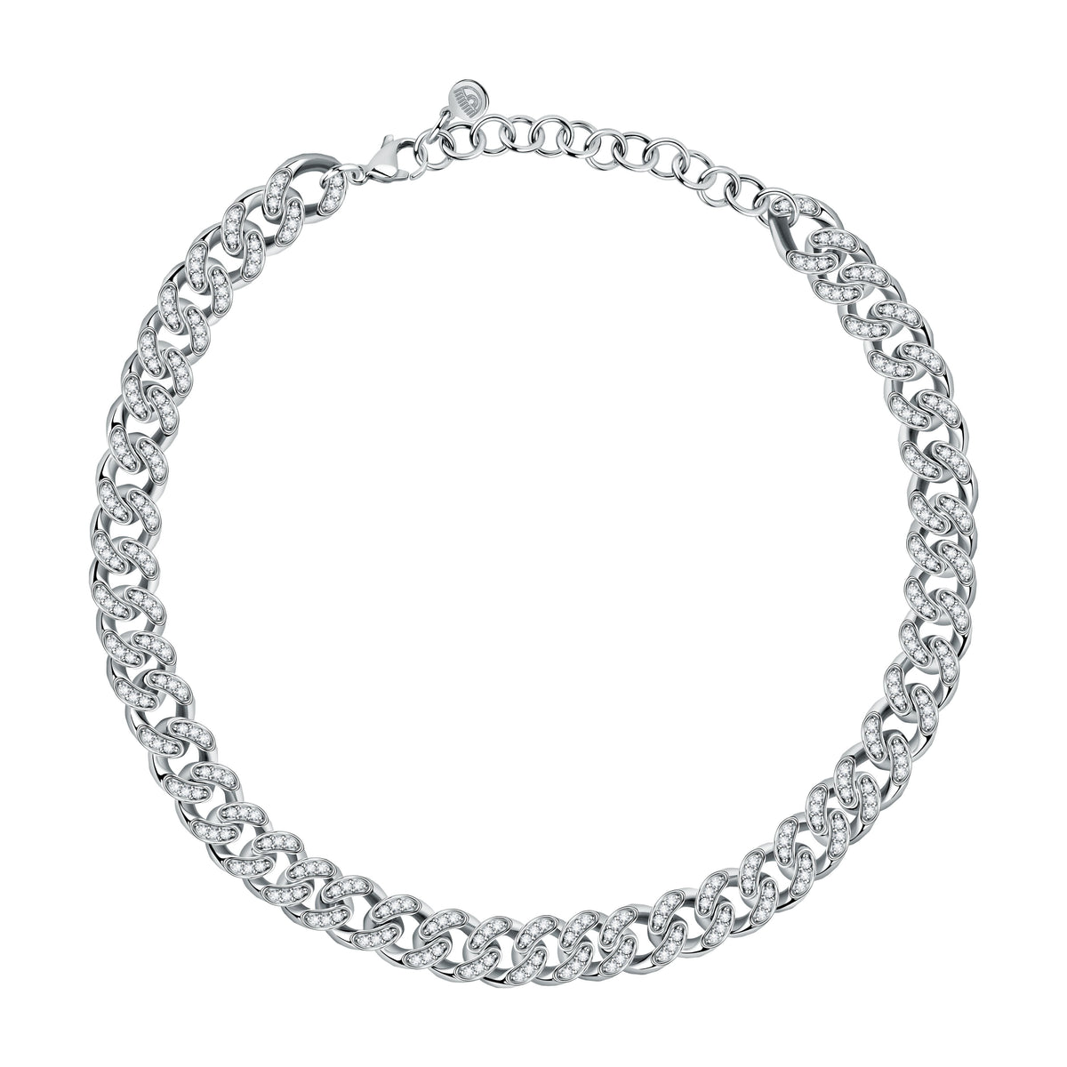 Chiara Ferragni Chain Collection Full Pave Necklace Bevilles Jewellers 