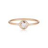 Georgini - Eos Rose Gold White Topaz Ring Bevilles Jewellers 