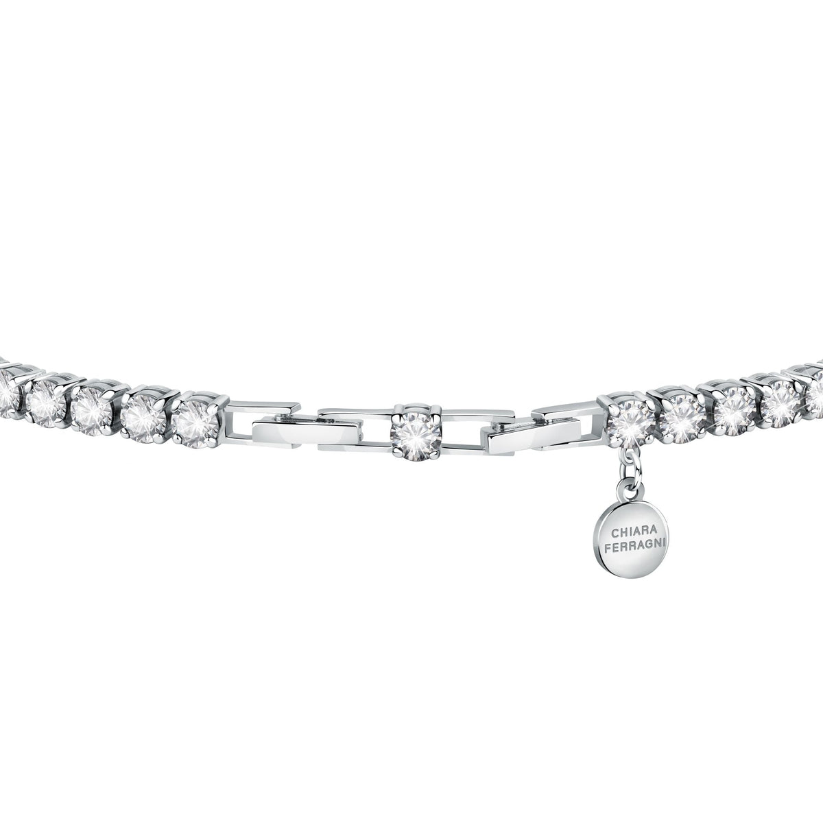 Chiara Ferragni Diamond Heart XL Stone Tennis Bracelet Bevilles Jewellers 