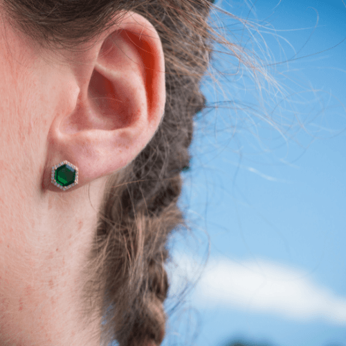 GEORGINI COMMONWEALTH COLLECTION BIRMINGHAM EARRINGS GOLD Bevilles Jewellers 