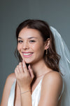 GEORGINI ICONIC BRIDAL CHRISTINA EARRINGS GOLD Bevilles Jewellers 