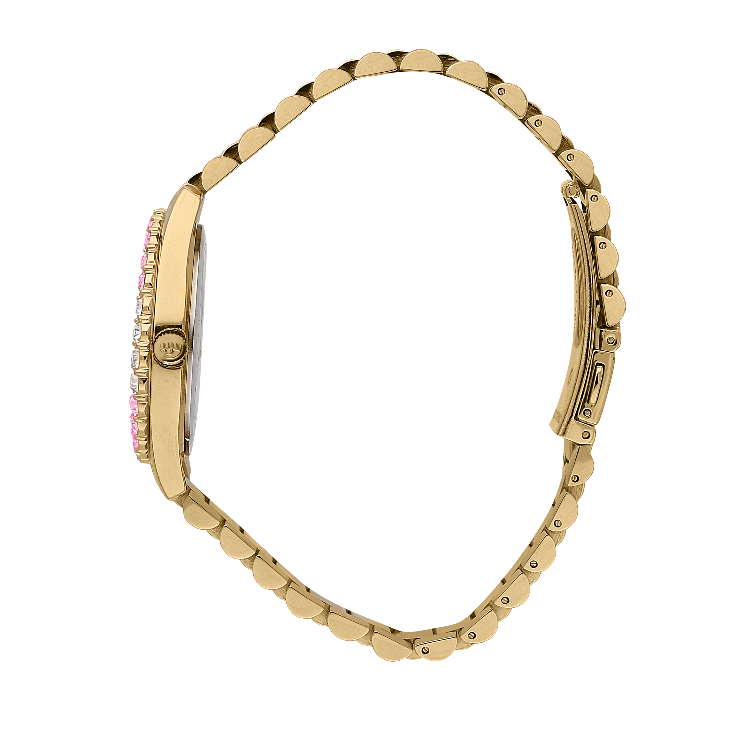 Chiara Ferragni Everyday Pink Zircon 34mm Gold Watch Bevilles Jewellers 