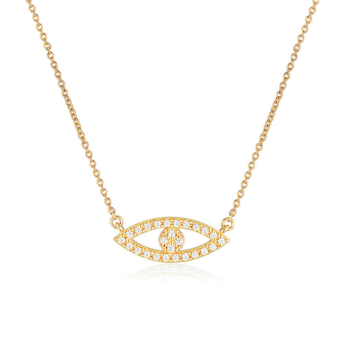 Georgini Rock Star Evil Eye Gold Pendant Bevilles Jewellers 