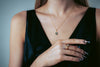 GEORGINI REFLECTION RETROSPECT PENDANT GOLD & BLACK ENAMEL Georgini 