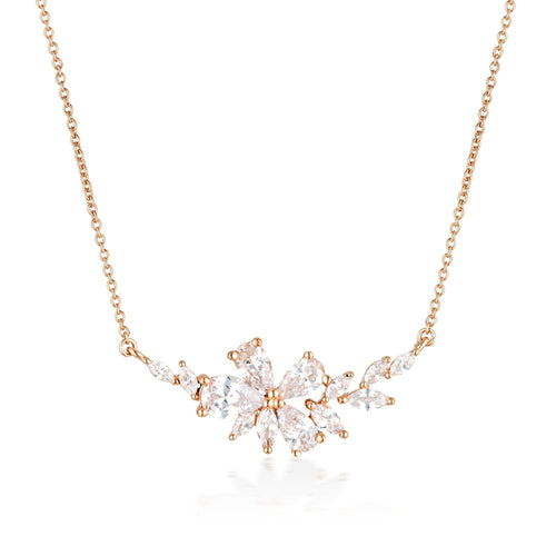 GEORGINI ICONIC BRIDAL HYACINTH NECKLACE ROSE GOLD Bevilles Jewellers 