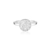 Georgini - Mosaic Disc Sterling Silver Cubic Zirconia Ring Bevilles Jewellers 