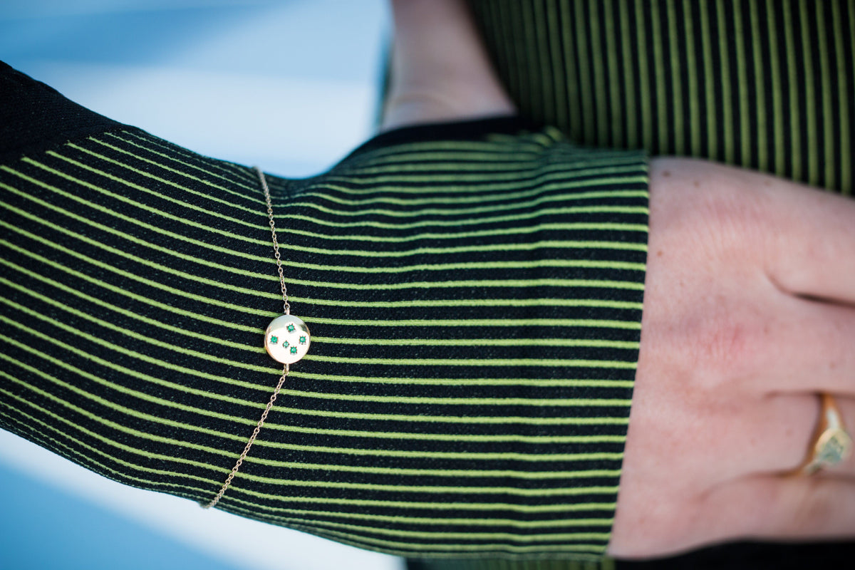 GEORGINI COMMONWEALTH COLLECTION SOUTHERN CROSS BRACELET GOLD Bevilles Jewellers 