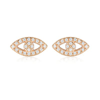 GEORGINI ROCK STAR EVIL EYE ROSE GOLD EARRINGS Georgini 