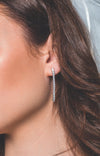 GEORGINI ICONIC BRIDAL VERA EARRINGS SILVER Bevilles Jewellers 