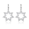 GEORGINI COMMONWEALTH COLLECTION STAR EARRINGS SILVER Bevilles Jewellers 