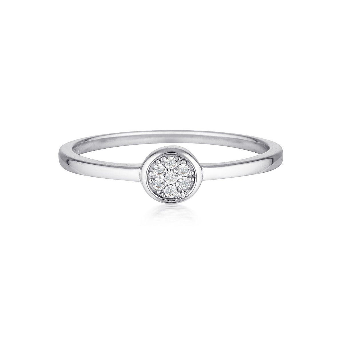 Georgini - Dotti Sterling Silver Cubic Zirconia Ring Bevilles Jewellers 