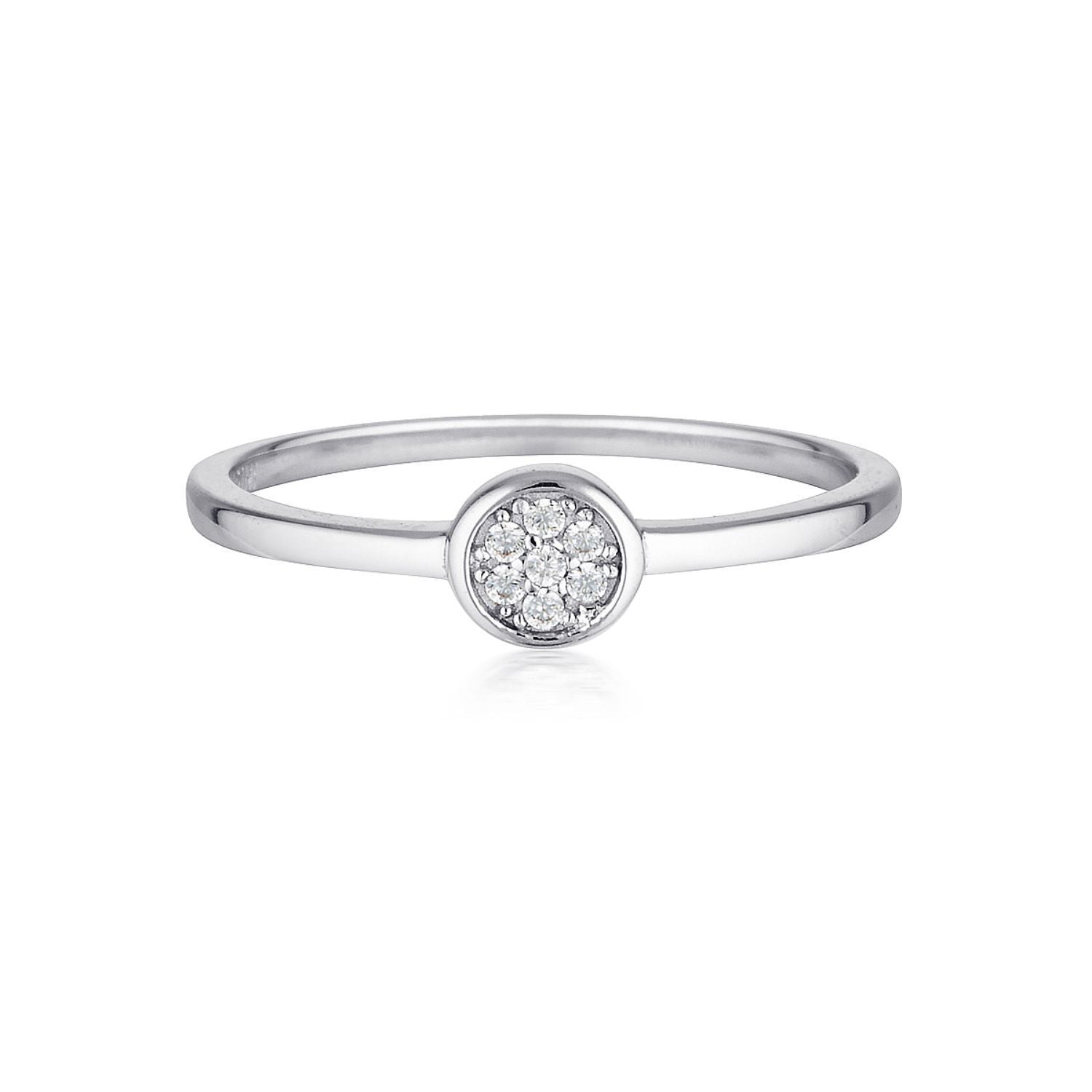 Georgini - Dotti Sterling Silver Cubic Zirconia Ring Bevilles Jewellers 