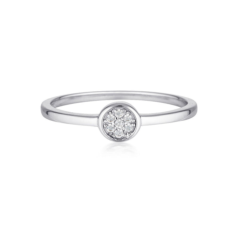 Georgini - Dotti Sterling Silver Cubic Zirconia Ring Bevilles Jewellers 