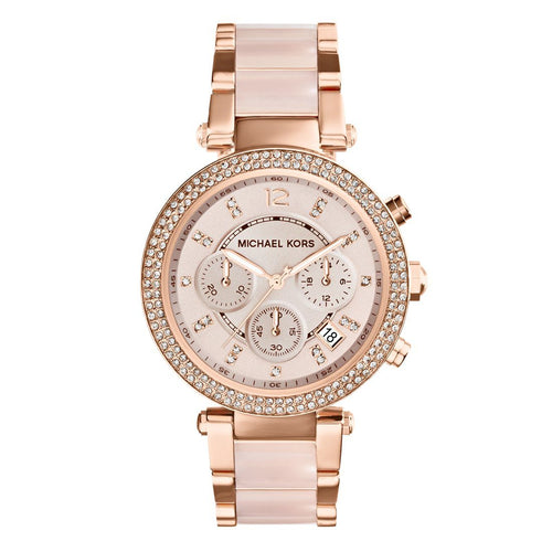 Michael Kors Parker Rose Gold Stone Set Watch MK5896 Watches Michael Kors 
