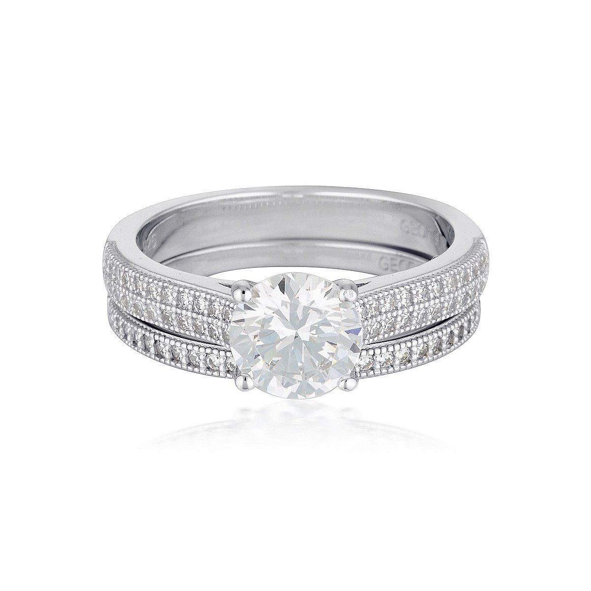 Georgini Princess 2 Ring Set Bevilles Jewellers 