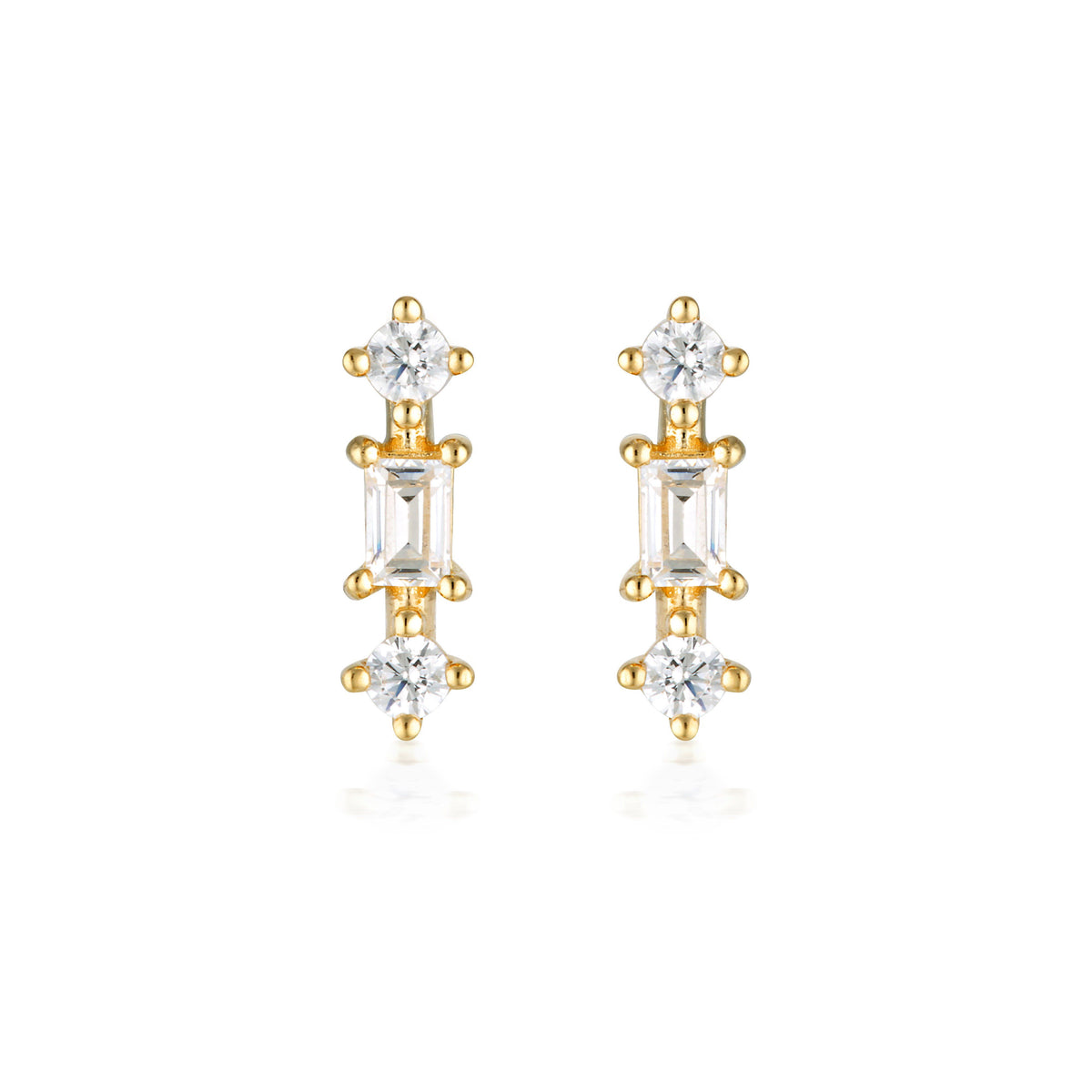 GEORGINI THE LAYERED EDIT TOLU EARRING GOLD Bevilles Jewellers 