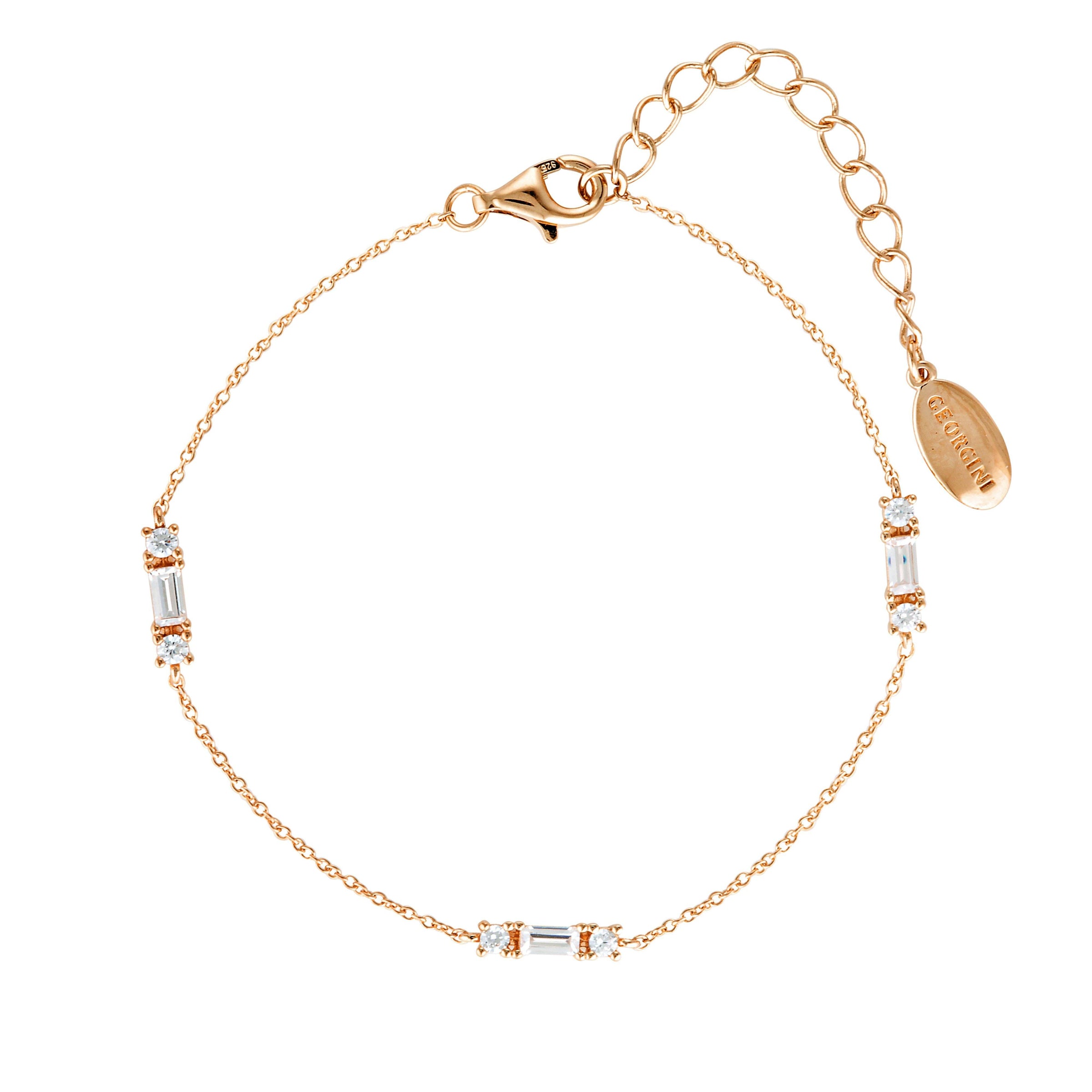 GEORGINI THE LAYERED EDIT TOLU BRACELET ROSE GOLD Bevilles Jewellers 