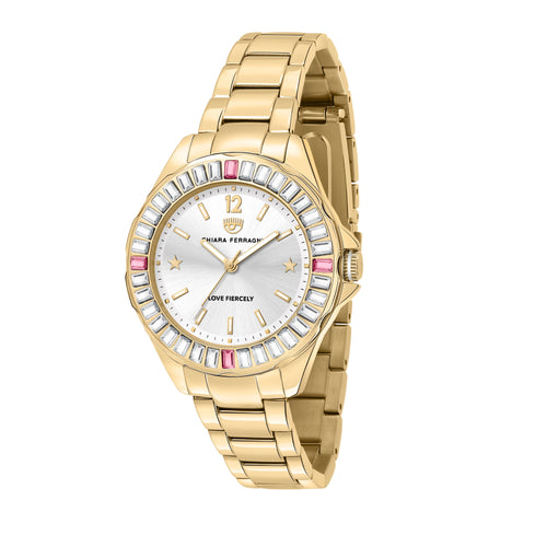 Chiara Ferragni Sport Gold 36mm Watch Bevilles Jewellers 