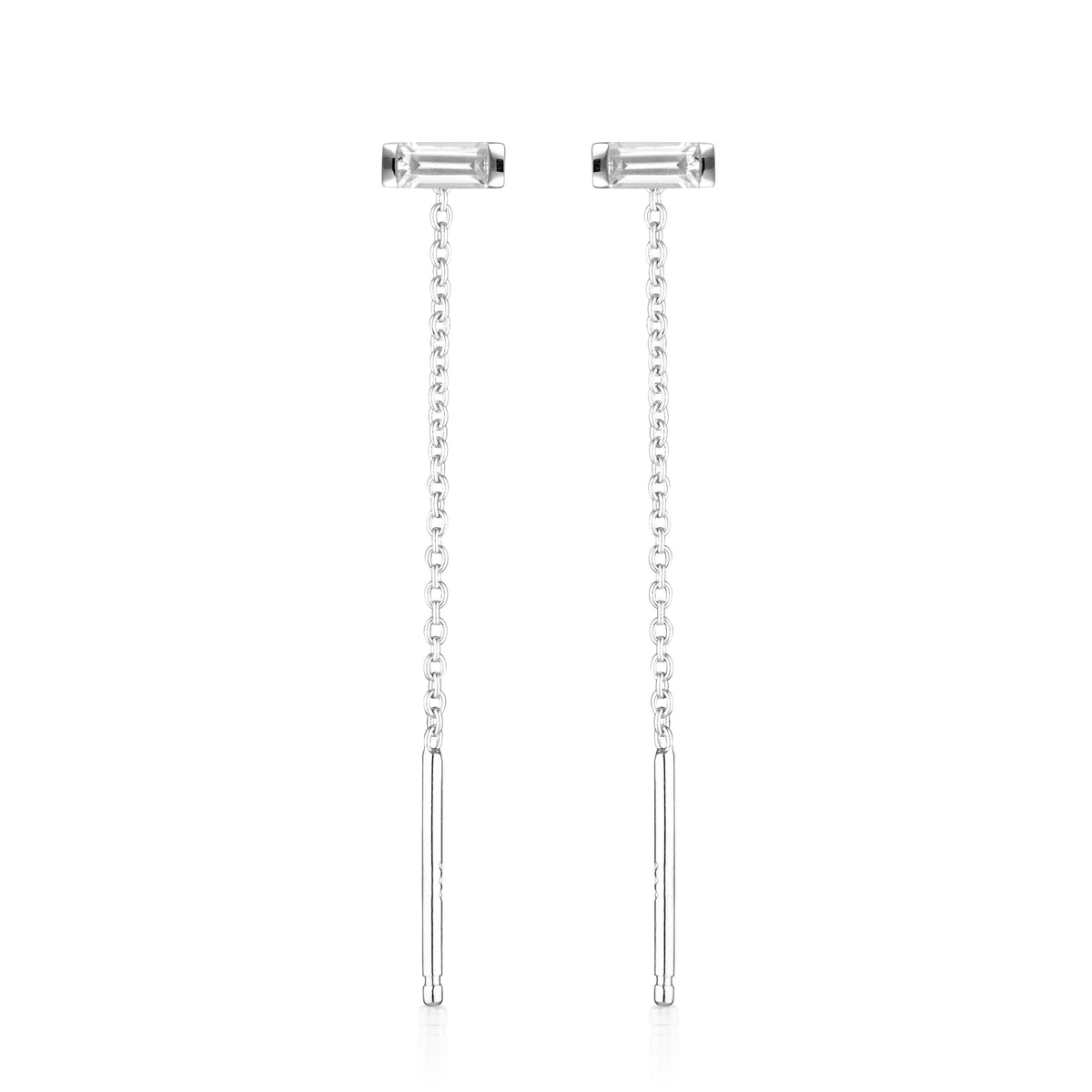 GEORGINI THE LAYERED EDIT TATU EARRING SILVER Bevilles Jewellers 