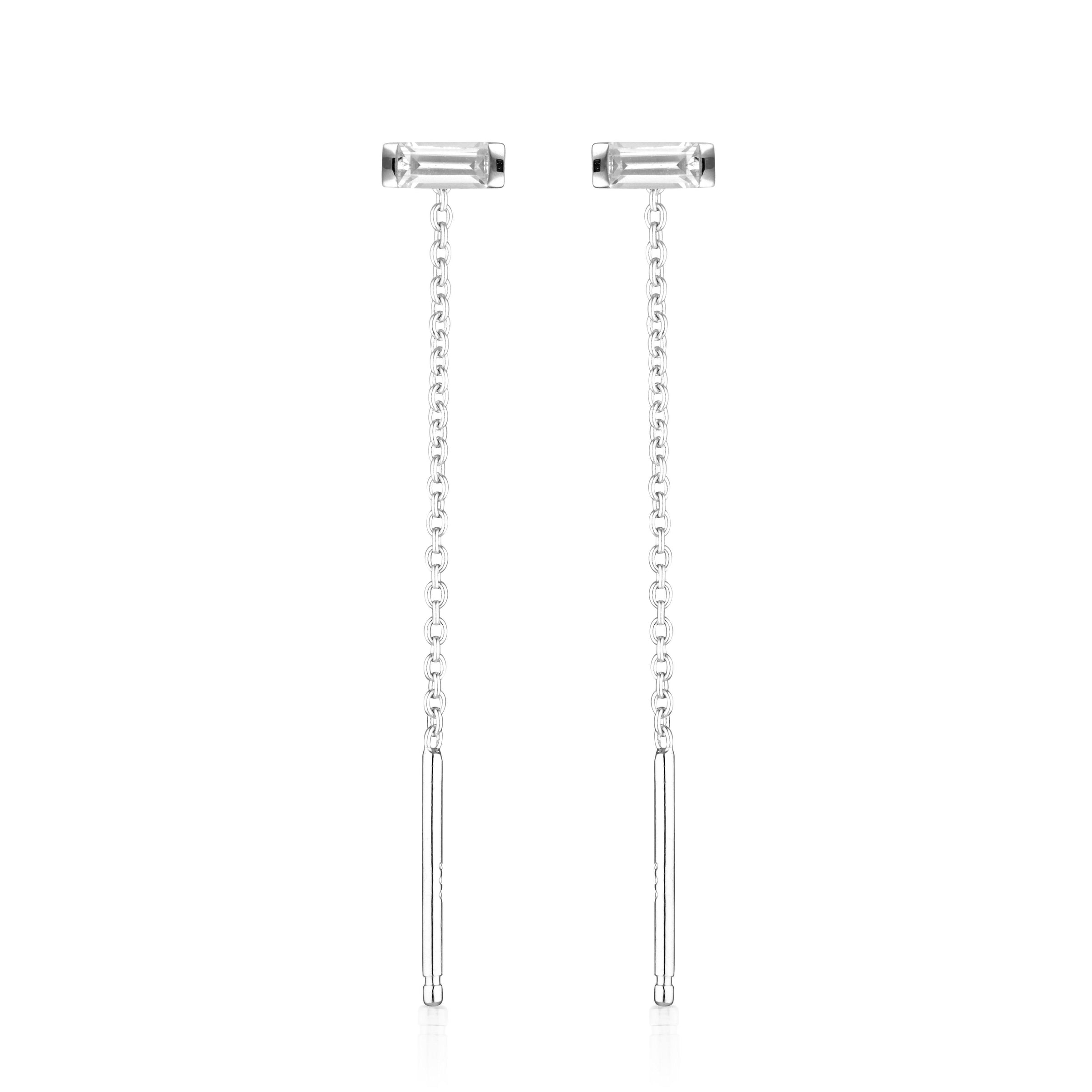 GEORGINI THE LAYERED EDIT TATU EARRING SILVER Bevilles Jewellers 