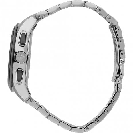 Maserati Traguardo 45mm Black Dial Silver Bracelet Watch Bevilles Jewellers 