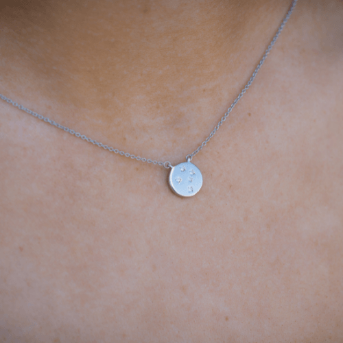 GEORGINI COMMONWEALTH COLLECTION SOUTHERN CROSS NECKLACE SILVER Bevilles Jewellers 