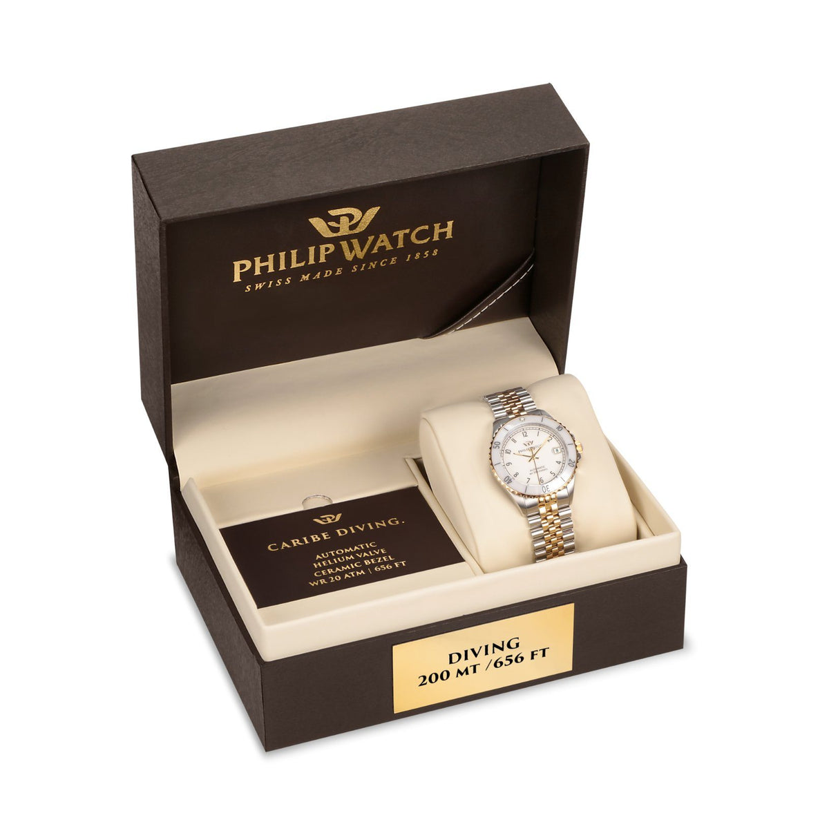 Philip Women’s Automatic 35mm Caribe Divers Watch Watches Philip Watch 