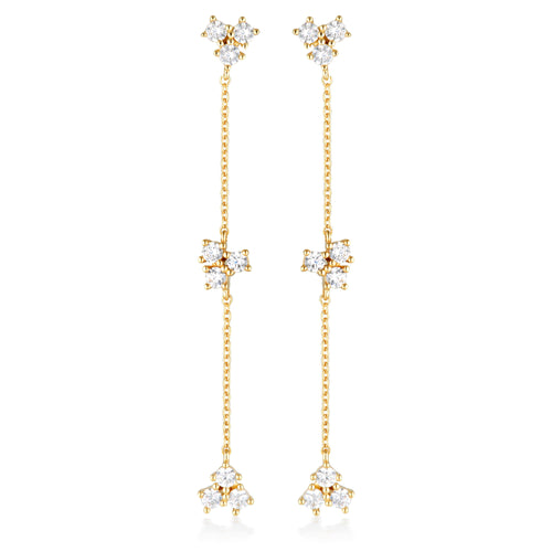 GEORGINI THE LAYERED EDIT TROIS EARRINGS GOLD Bevilles Jewellers 