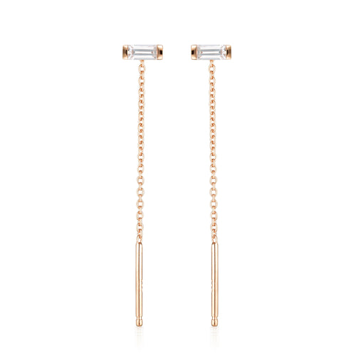 GEORGINI THE LAYERED EDIT TATU EARRING ROSE GOLD Bevilles Jewellers 